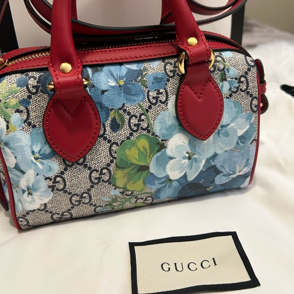GUCCI Supreme Blooms Mini Boston Bag - Picture 2 of 9